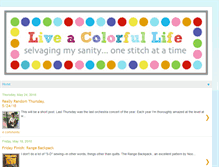 Tablet Screenshot of liveacolorfullife.net